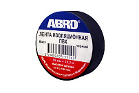 "ABRO" Изолента 19мм x 18,2м черная