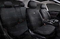 ELASTIC-3 комплект ромбовитых накидок 3 пред (2 перед, 1 на заднее) черн.