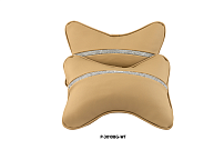 DIAMOND Суппорт-подголовник 2 шт P3010BG-WT ( к/з, бежевый/белый)